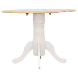  Coaster Furniture Allison 4241 Round 40-inch Drop Leaf Extension Dining Table - White IMAGE 9