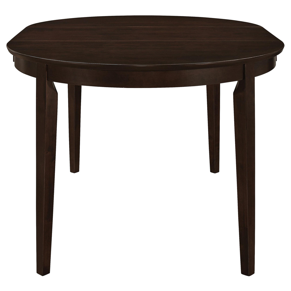  Coaster Furniture Gabriel 100770 Oval 60-inch Extension Leaf Dining Table - Cappuccino IMAGE 3