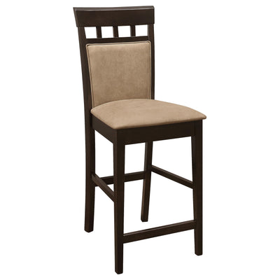  Coaster Furniture Gabriel 100219 Closed Back Counter Chair - Cappuccino (Set of 2) IMAGE 1