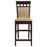  Coaster Furniture Gabriel 100219 Closed Back Counter Chair - Cappuccino (Set of 2) IMAGE 2