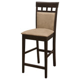  Coaster Furniture Gabriel 100219 Closed Back Counter Chair - Cappuccino (Set of 2) IMAGE 3
