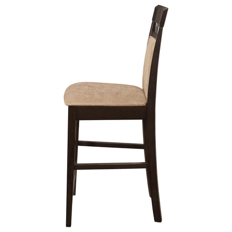  Coaster Furniture Gabriel 100219 Closed Back Counter Chair - Cappuccino (Set of 2) IMAGE 4