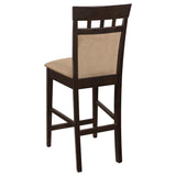  Coaster Furniture Gabriel 100219 Closed Back Counter Chair - Cappuccino (Set of 2) IMAGE 5