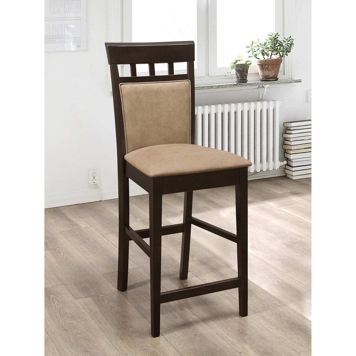  Coaster Furniture Gabriel 100219 Closed Back Counter Chair - Cappuccino (Set of 2) IMAGE 9