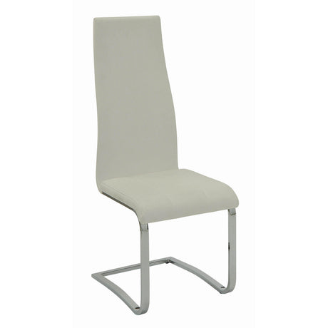  Coaster Furniture Montclair 100515WHT Upholstered Dining Side Chair - White (Set of 4) IMAGE 1