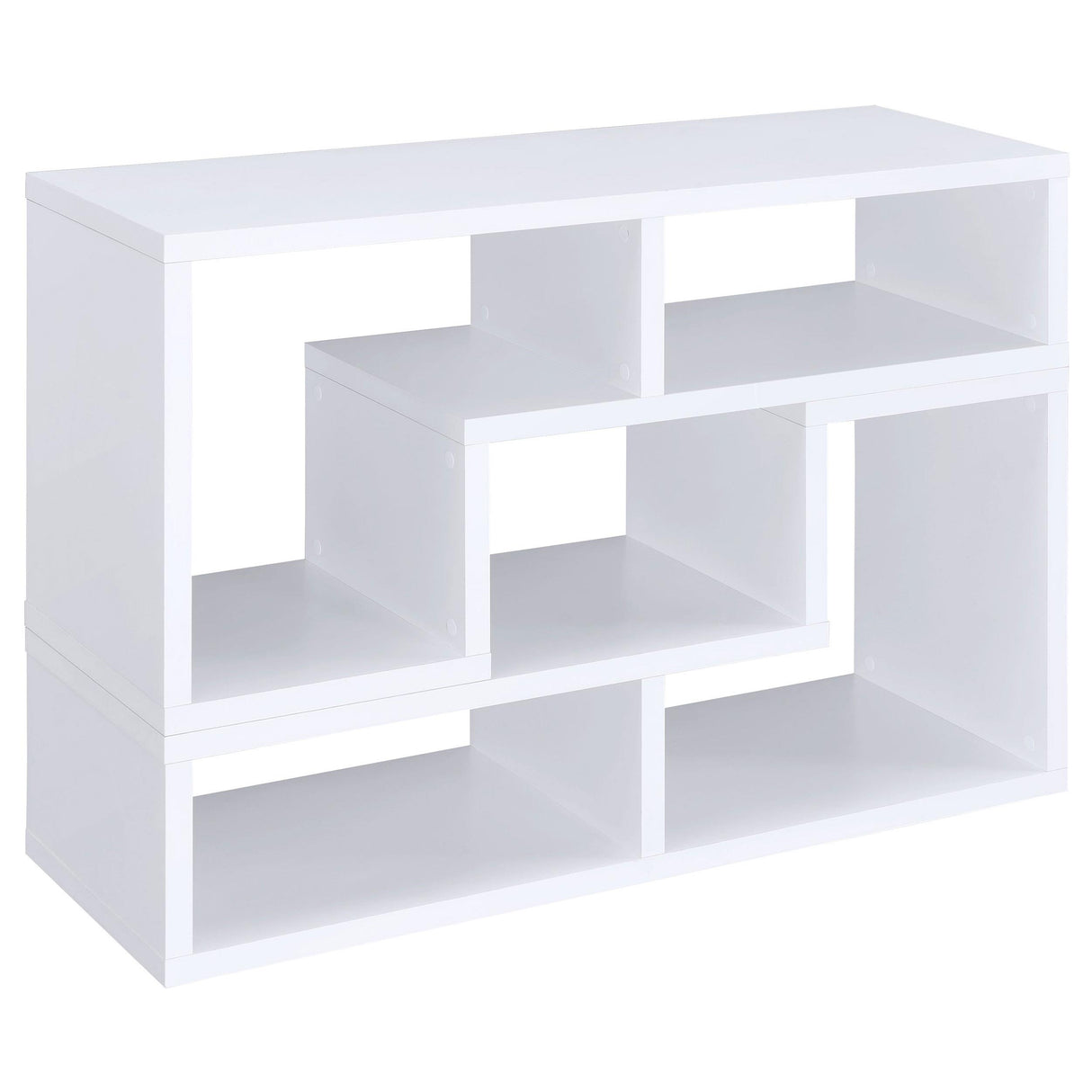  Coaster Furniture Velma 800330 Multipurpose TV Stand and Bookshelf - White IMAGE 2