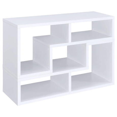  Coaster Furniture Velma 800330 Multipurpose TV Stand and Bookshelf - White IMAGE 2
