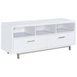  Coaster Furniture Casey 701972 2-Drawer Engineered Wood 60" TV Stand - White IMAGE 1