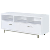  Coaster Furniture Casey 701972 2-Drawer Engineered Wood 60" TV Stand - White IMAGE 3