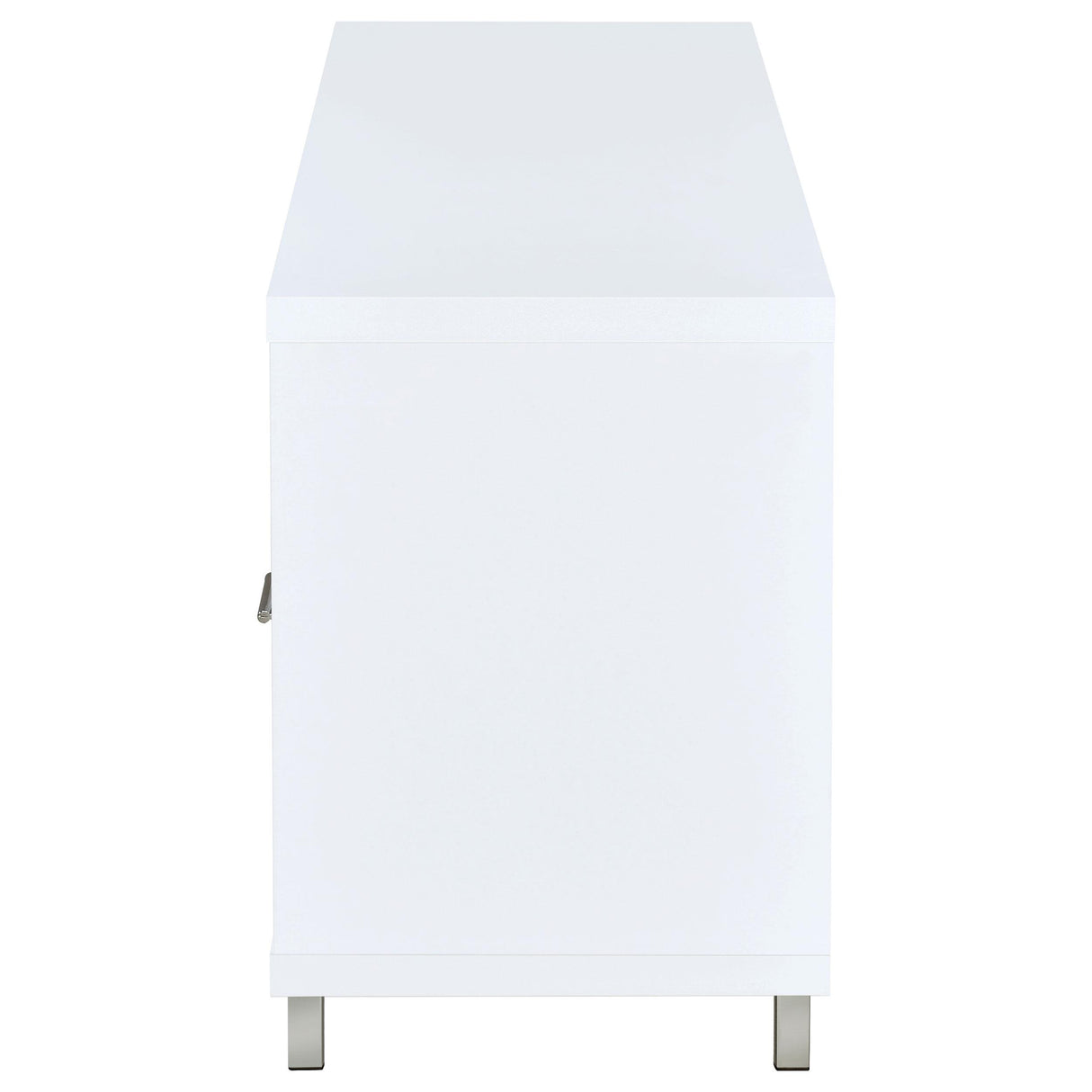  Coaster Furniture Casey 701972 2-Drawer Engineered Wood 60" TV Stand - White IMAGE 4