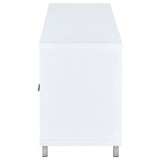  Coaster Furniture Casey 701972 2-Drawer Engineered Wood 60" TV Stand - White IMAGE 4