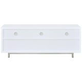  Coaster Furniture Casey 701972 2-Drawer Engineered Wood 60" TV Stand - White IMAGE 5