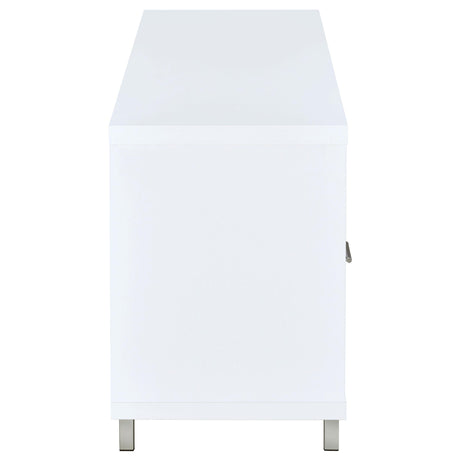  Coaster Furniture Casey 701972 2-Drawer Engineered Wood 60" TV Stand - White IMAGE 6