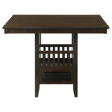  Coaster Furniture Jaden 100958 Square 47-inch Counter Height Dining Table - Espresso IMAGE 5