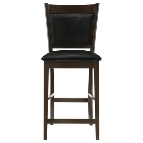  Coaster Furniture Jaden 100959 Upholstered Counter Chair - Espresso (Set of 2) IMAGE 2