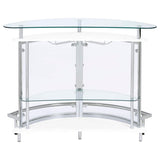  Coaster Furniture Amarillo 101066 Freestanding Glass Top Home Bar Wine Cabinet - White IMAGE 6