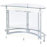  Coaster Furniture Amarillo 101066 Freestanding Glass Top Home Bar Wine Cabinet - White IMAGE 7