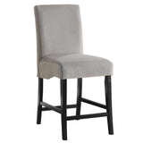  Coaster Furniture Stanton 102069GRY Velvet Upholstered Counter Chair - Grey (Set of 2) IMAGE 1
