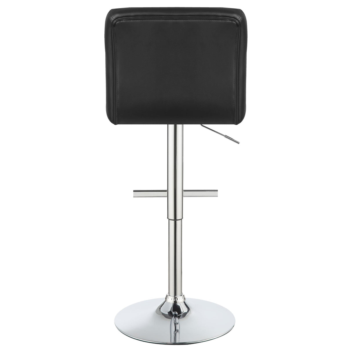  Coaster Furniture Lenny 102554 Upholstered Adjustable Bar Stool - Black (Set of 2) IMAGE 6