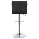  Coaster Furniture Lenny 102554 Upholstered Adjustable Bar Stool - Black (Set of 2) IMAGE 6
