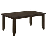  Coaster Furniture Dalila 102721 Rectangular 66-inch Wood Dining Table - Cappuccino IMAGE 1