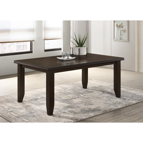  Coaster Furniture Dalila 102721 Rectangular 66-inch Wood Dining Table - Cappuccino IMAGE 5