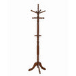  Coaster Furniture Achelle 900769 11 Hook Freestanding Coat Rack Hat Hanger - Tobacco IMAGE 1
