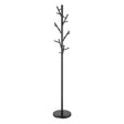  Coaster Furniture Clover 900897 18 Hook Freestanding Metal Coat Rack Hat Hanger - Black IMAGE 1