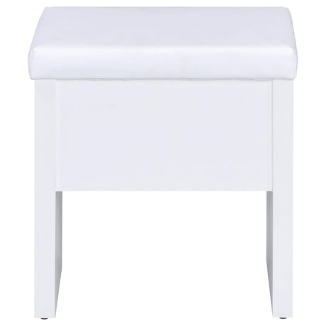  Coaster Furniture Harvey 300290 Vanity Set with Lift-Top Stool - White IMAGE 10