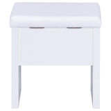  Coaster Furniture Harvey 300290 Vanity Set with Lift-Top Stool - White IMAGE 13