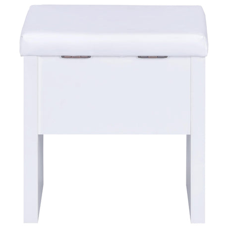  Coaster Furniture Harvey 300290 Vanity Set with Lift-Top Stool - White IMAGE 13