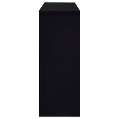  Coaster Furniture Prescott 100165 Rectangular Home Wine Table - Black High Gloss IMAGE 4