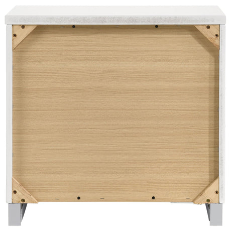  Coaster Furniture Felicity 203502 2-Drawer Nightstand - White High Gloss IMAGE 6