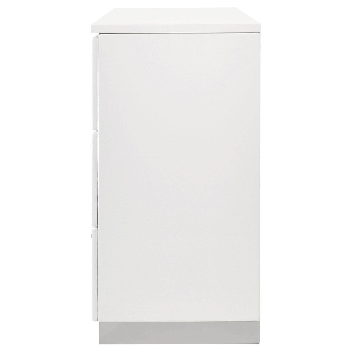  Coaster Furniture Felicity 203503 6-Drawer Dresser - White High Gloss IMAGE 4