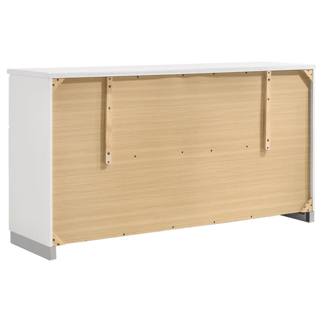  Coaster Furniture Felicity 203503 6-Drawer Dresser - White High Gloss IMAGE 5