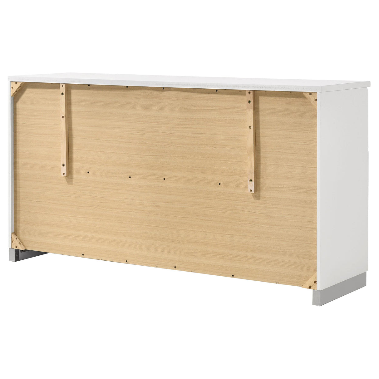 Coaster Furniture Felicity 203503 6-Drawer Dresser - White High Gloss IMAGE 7