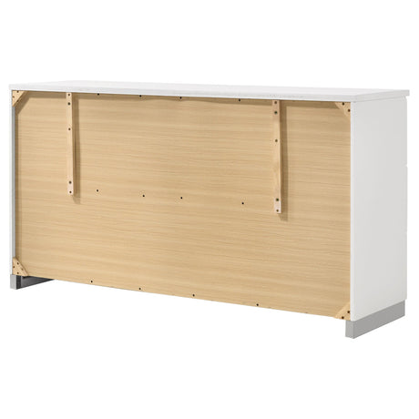  Coaster Furniture Felicity 203503 6-Drawer Dresser - White High Gloss IMAGE 7
