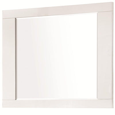  Coaster Furniture Felicity 203504 Dresser Mirror - White High Gloss IMAGE 1