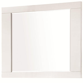  Coaster Furniture Felicity 203504 Dresser Mirror - White High Gloss IMAGE 1