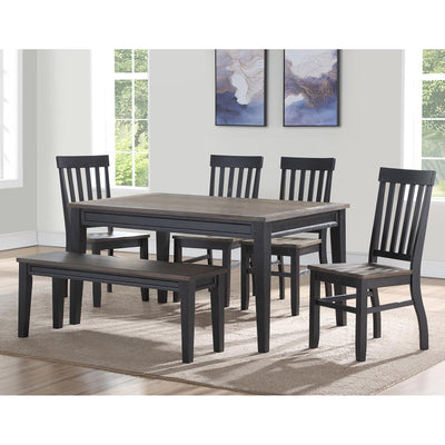  Steve Silver Furniture Raven Noir RN500 7 pc Dining Set IMAGE 1