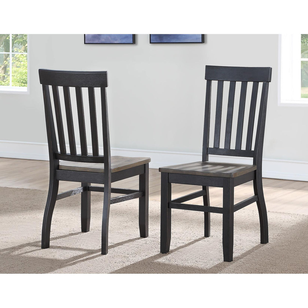  Steve Silver Furniture Raven Noir RN500 5 pc Dining Set IMAGE 3