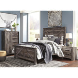  Signature Design by Ashley Wynnlow B440 5 pc Queen Crossbuck Panel Bedroom Set IMAGE 2