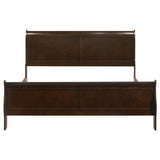  Coaster Furniture Louis Philippe 202411KE Wood Eastern King Sleigh Bed - Cappuccino IMAGE 3
