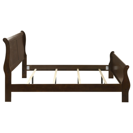  Coaster Furniture Louis Philippe 202411KE Wood Eastern King Sleigh Bed - Cappuccino IMAGE 5