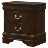  Coaster Furniture Louis Philippe 202412 2-Drawer Nightstand - Cappuccino IMAGE 3