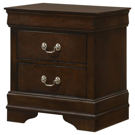  Coaster Furniture Louis Philippe 202412 2-Drawer Nightstand - Cappuccino IMAGE 3