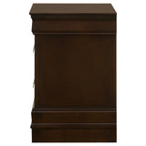  Coaster Furniture Louis Philippe 202412 2-Drawer Nightstand - Cappuccino IMAGE 4
