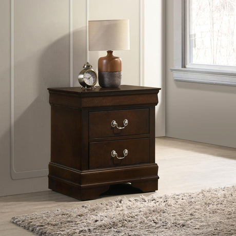  Coaster Furniture Louis Philippe 202412 2-Drawer Nightstand - Cappuccino IMAGE 9