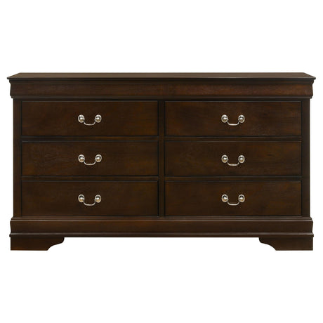  Coaster Furniture Louis Philippe 202413 6-Drawer Dresser - Cappuccino IMAGE 2