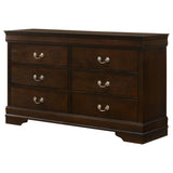  Coaster Furniture Louis Philippe 202413 6-Drawer Dresser - Cappuccino IMAGE 3